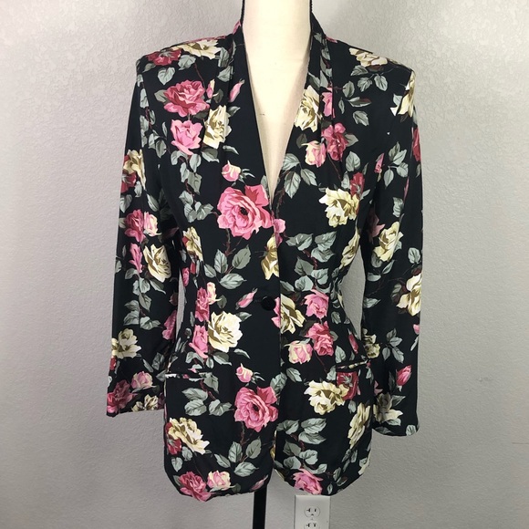 Vintage Jackets & Blazers - Vintage 90’s Floral Blazer
